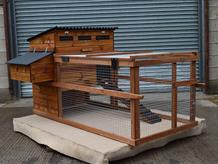 Dovedale raised poultry house with run