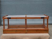 Freestanding poultry run 6' x 3' x 26"