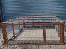 Freestanding poultry run 9' x 6' x 26"